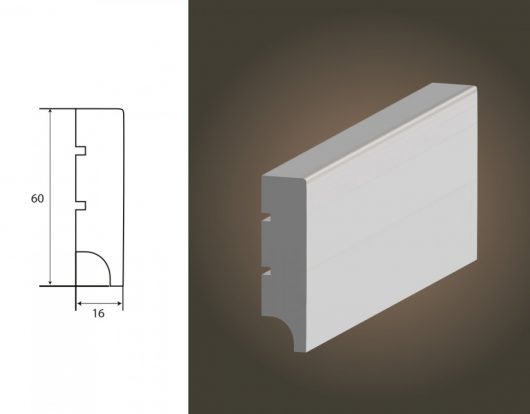 MDF grīdlīste - basic R1