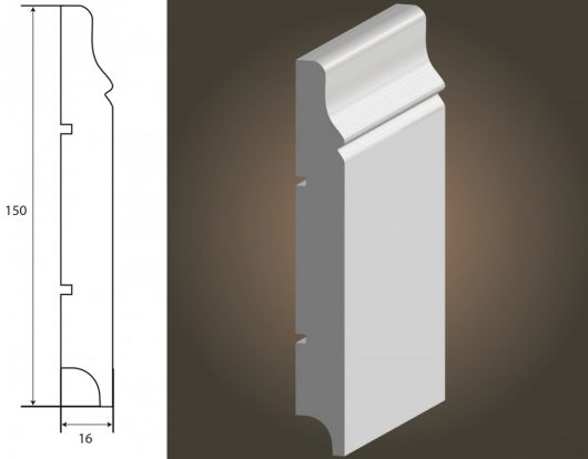 MDF grīdlīste - krym 150